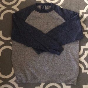 Gap Sweater: Large Dark Blue & Gray
